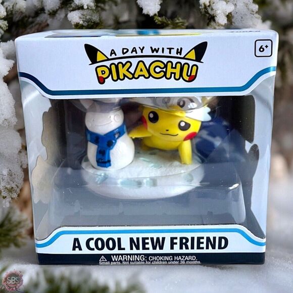 Funko Pokemon A Day With Pikachu A Cool New Friend Vinyl Figure in Box NIB - Picture 2 of 6